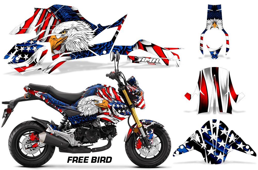 Freebird Design Honda Grom 125 Graphics Kit (2017–2020)