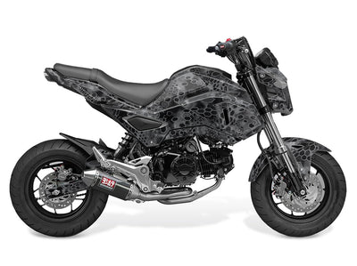 Black Cryptic Camo Design on a Honda Grom 125 Graphics Kit (2017–2020)