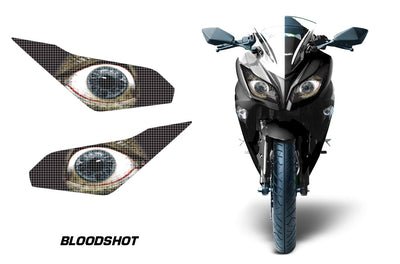 Headlight graphics for Ninja 300(R) 2012-2014: bloodshot eye decals