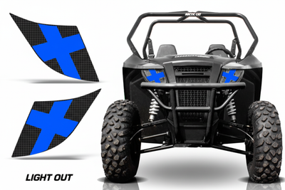 Light Out Blue headlight graphics