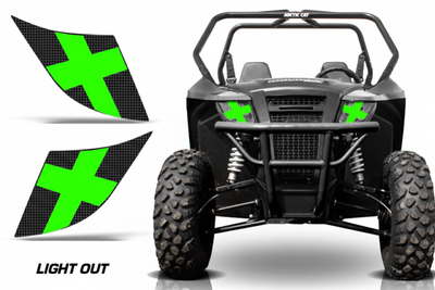 Light Out Green headlight graphics