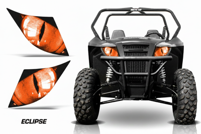 Eclipse Orange headlight graphics - standalone decals