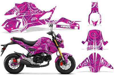 Psycho Kraken - Purple Pink Design on a Honda Grom 125 Graphics Kit (2017–2020)