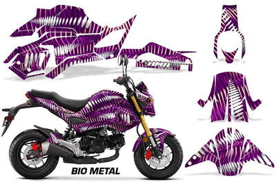Purple Bio Metal Design on a Honda Grom 125 Graphics Kit (2017–2020)