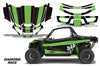 Diamond Race - Black Background Green Design