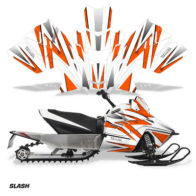 Slash - White Background/ Orange Design