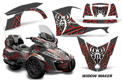 Widow Maker in Black Background Red Design