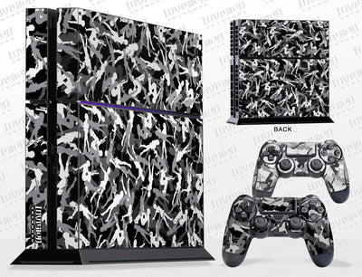 Sony PlayStation 4 Graphics - Console Skin with 2 Controller Skins - Gun Girl Camo
