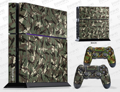 Sony PlayStation 4 Graphics - Console Skin with 2 Controller Skins - Gun Girl Camo