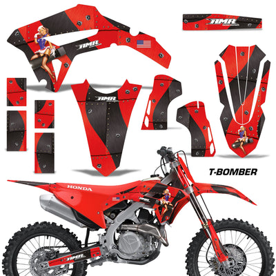 Bomber - RED design shown with no number plate coverage
