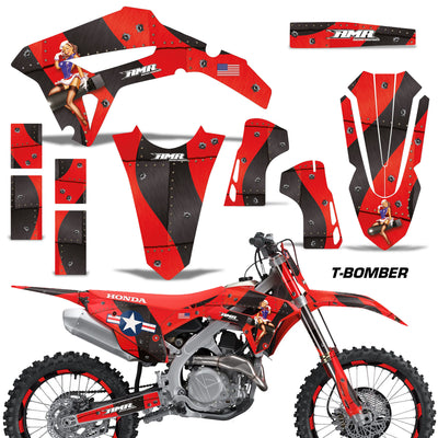 Bomber - RED design shown with number plate coverage