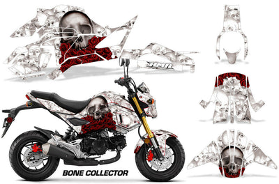 White Bone Collector Design on a Honda Grom 125 Graphics Kit (2017–2020)