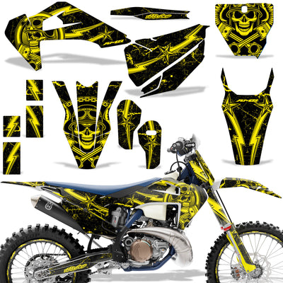 Havoc - Yellow Design / Shown with Number Plate (Note: Number plate is additional)