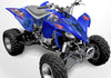 YFZ 450 Joker Graphics - Blue Background, Red & White Joker