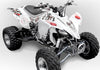 YFZ 450 Joker Graphics - White Background, Black & White Joker