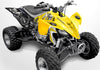 YFZ 450 Joker Graphics - Yellow & Black Background, Black & White Joker