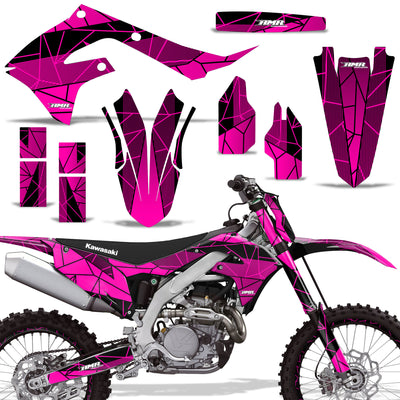 Geometrick - PINK background BLACK design