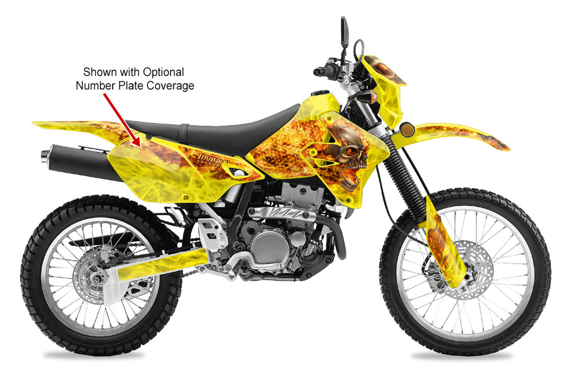 Nitro - YELLOW background Natural Fire design