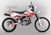 Racer X - White Background, Red Stripes