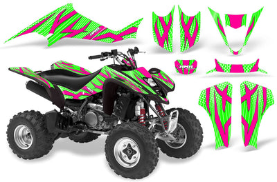 Zooted - BRIGHT GREEN background PINK design