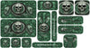 Dark Green Design Color Universal Sticker Sets - ATV Graphics