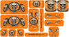 Orange Design Color Universal Sticker Sets - ATV Graphics