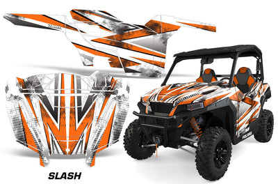 Slash - White Background Orange Design