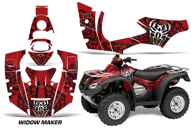 Widow Maker - Red Background Black Design