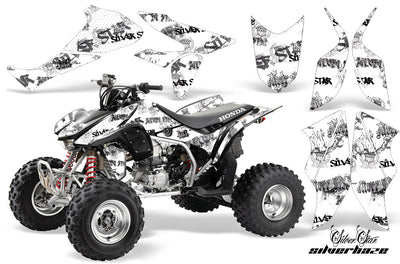 Silver Haze - White Background, Black Design