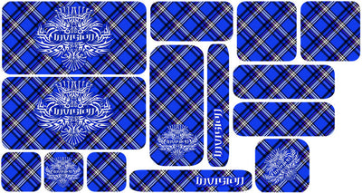 Plaid Sticker Set - Blue Design