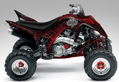 Invision Plaid - Black & Dark Red Design