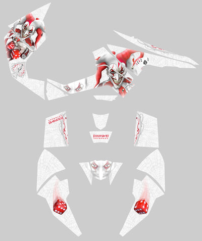 The Joker - White Background, Red & White Joker