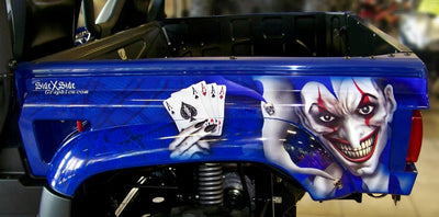 The Joker - Blue Background, Purple Design/Joker
