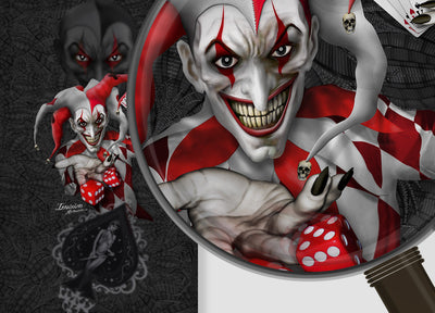 Joker - Black Background Black & White Joker