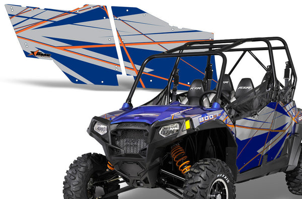 Polaris Brand Door Graphics - RZR 900 4-Door Kit - Invision