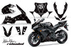 Yamaha R1 '04-'05 Reloaded in Black Background with White Design