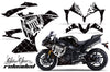 Yamaha R1 '10-'12 Reloaded Black Background White Design