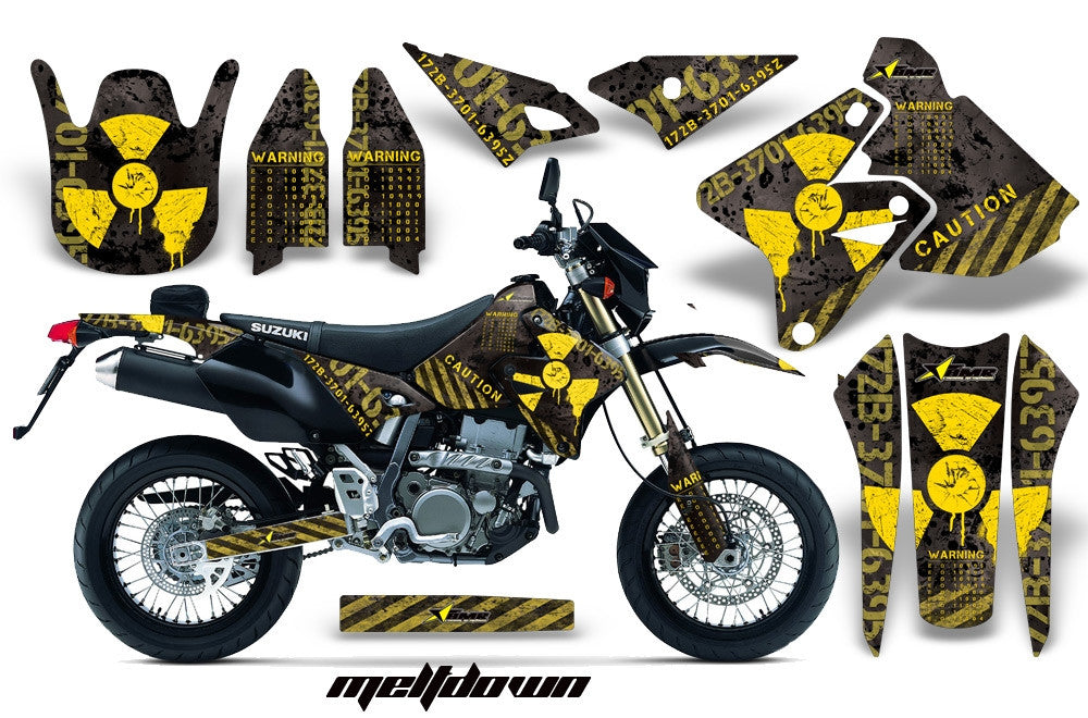 Meltdown - BLACK background YELLOW design