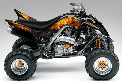 Nitro - Natural Fire Design on Black Bike