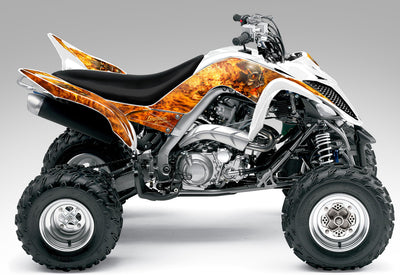 Nitro - Natural Fire Design on White Bike