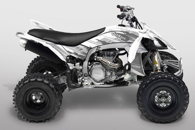 Racer X - White Background Silver Design