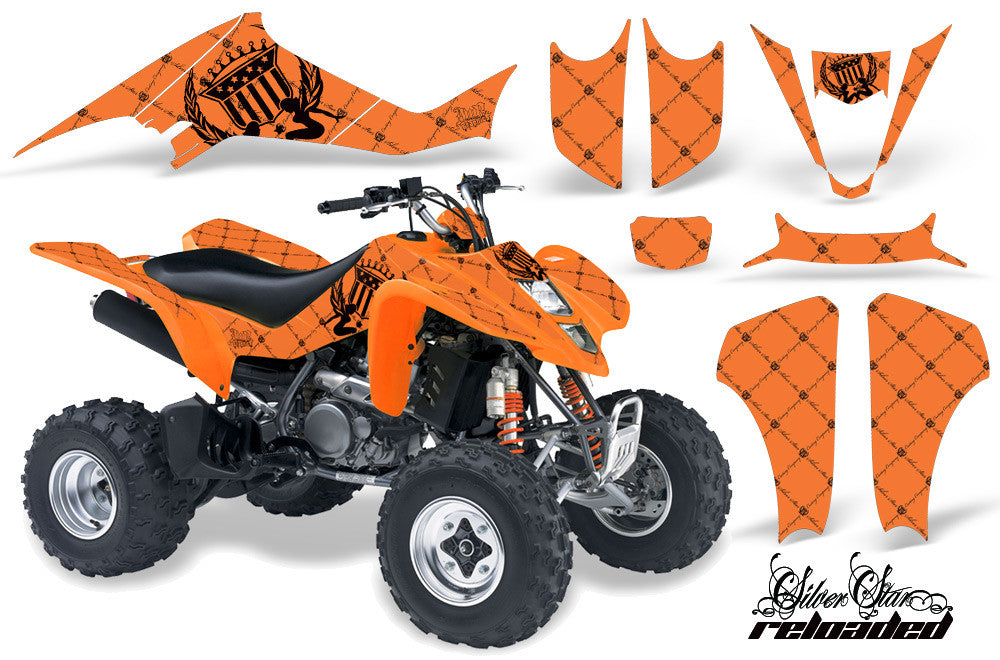 Reloaded - Orange Background Black Design