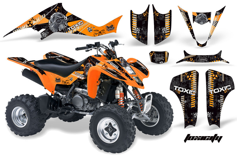 Toxicity - Black Background Orange Design