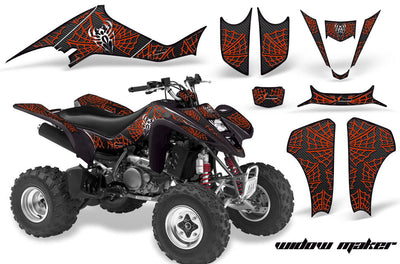 Widow Maker - Black Background Orange Design