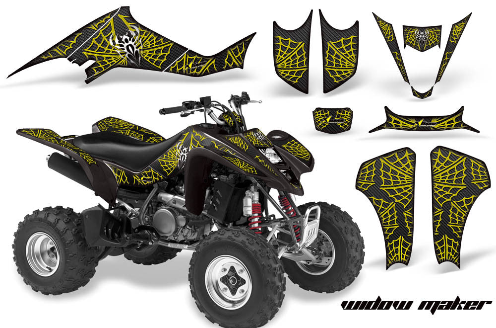 Widow Maker - Black Background Yellow Design