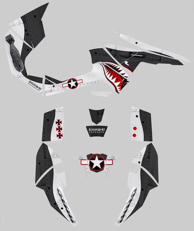 War Machine - White Background, Black Design