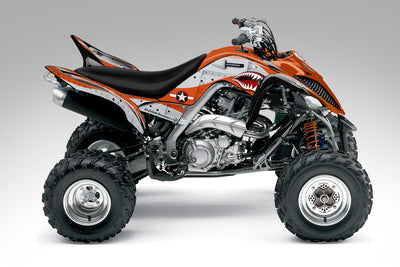 War Machine - Orange Background Silver Design