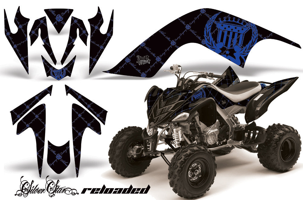 Reloaded - Black Background Blue Design