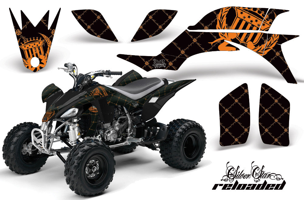 Reloaded - Black Background Orange Design