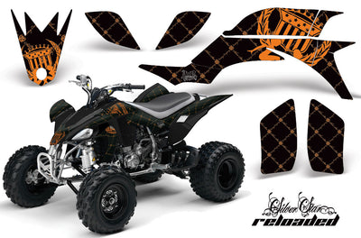 Reloaded - Black Background Orange Design